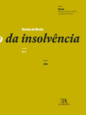 cover image of Revista de Direito da Insolvência n.º 2 (2018)